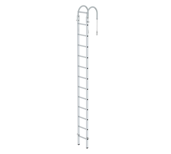 Sprossen-Mast-Hängeleiter, 3,82m, 12 Sprossen | © MUNK GmbH