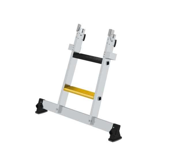 Partie inférieure pour échelle de laveur de carreaux à marches avec traverse nivello® et clip-step R 13 | © MUNK GmbH Éch. laveur c. p.inf. tr. nivello & clip-step R13 | © MUNK GmbH