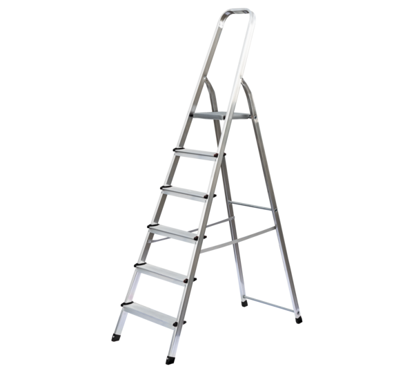 Household ladder, single-sided access, 6 steps | © MUNK GmbH