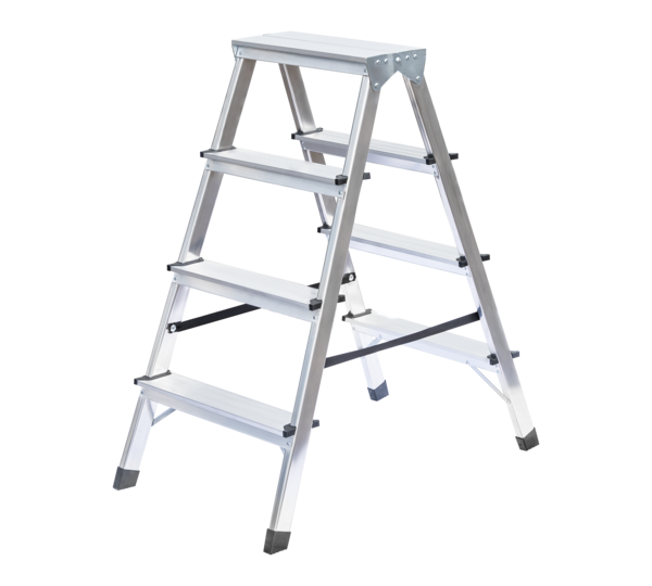 Household ladder, double-sided access, 2x4 steps | © MUNK GmbH