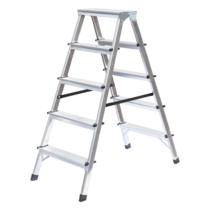 Household ladder, double-sided access, 2x5 steps | © MUNK GmbH