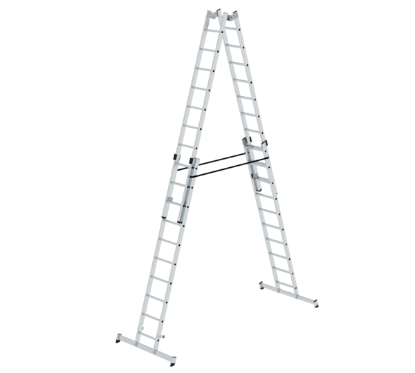 Double-sided ladder 4-sec.w.nivello stab. 4x10 rgs | © MUNK GmbH