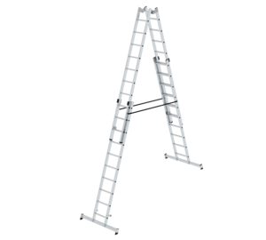 Double-sided ladder 4-sec.w.nivello stab. 4x10 rgs | © MUNK GmbH
