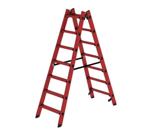 Stufen-Stehleiter GFK beidseitig begehbar, 2x7 St. | © MUNK GmbH Stufen-Stehleiter GFK beids., 2x7 St. | © MUNK GmbH