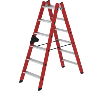 Double-sided ladder, 2-sid. acc, RFG/alu 2x6 steps | © MUNK GmbH