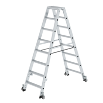 Double-sided ladder, 2-sided acc w.castors 2x8 st. | © MUNK GmbH
