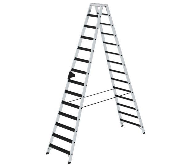Double-sided step ladder double-sided access and clip-step relax | © MUNK GmbH Doub-sid. ladd., 2-sid. acc.w.relax step,2x8 st. | © MUNK GmbH