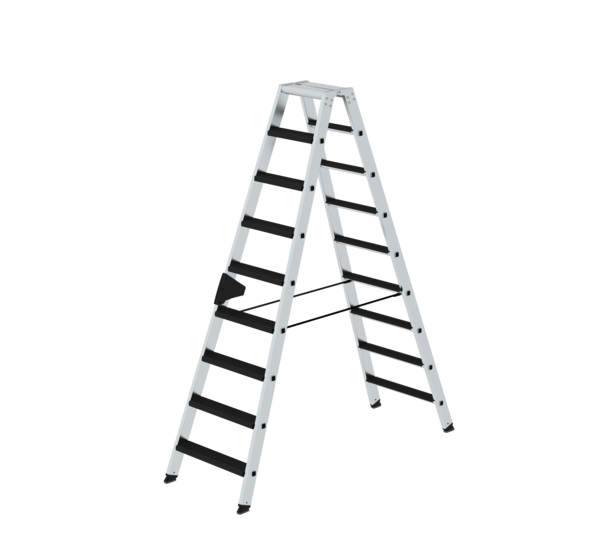 Double-sided step ladder double-sided access and clip-step relax | © MUNK GmbH Doub-sid. ladd., 2-sid. acc.w.relax step,2x9 st. | © MUNK GmbH