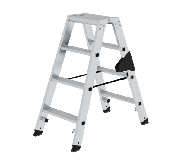 Stepladder with steps, double-sided access, 2x4 steps | © MUNK GmbH