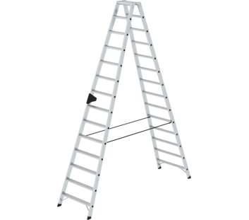 Stufen-Stehleiter beidseitig begehbar  | © MUNK GmbH Stehleiter beidseitig begehbar , 2x14 Stufen | © MUNK GmbH