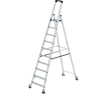 2-sided ladder, 1-sided access w. castors, 10 st. | © MUNK GmbH