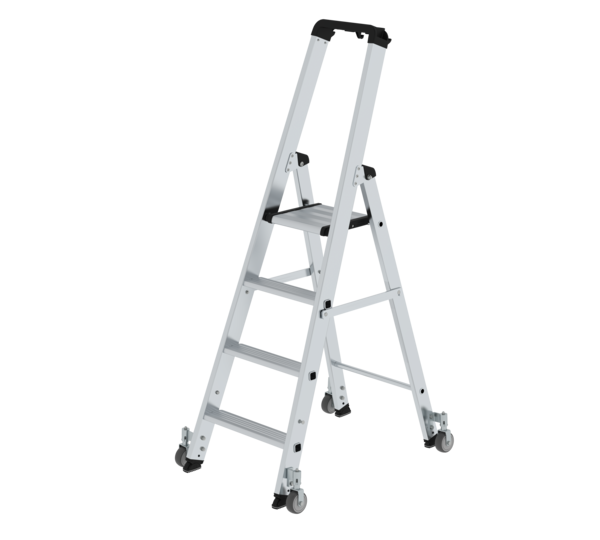 Échelle double 1 côté avec roulettes 4 marches | © MUNK GmbH