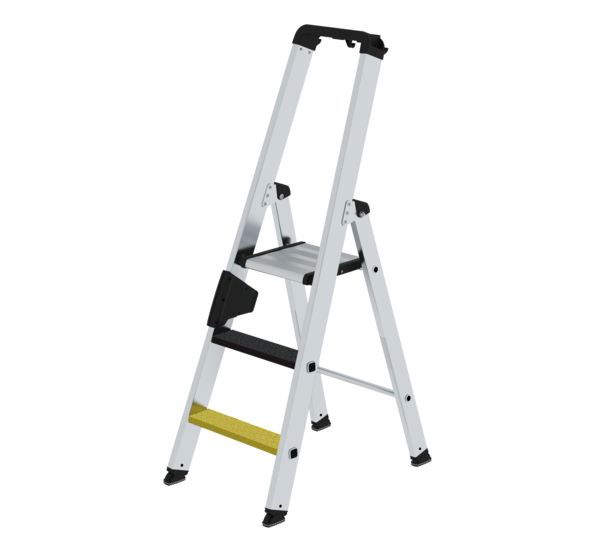 Double-sided step ladder with single-sided access with clip-step R?13  | © MUNK GmbH Double-sid. ladd.,1-sid. acc.w. clip-step R13,3 st | © MUNK GmbH