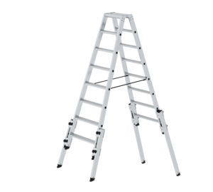 Stufen-Stehleiter treppengängig 2x8 Stufen | © MUNK GmbH