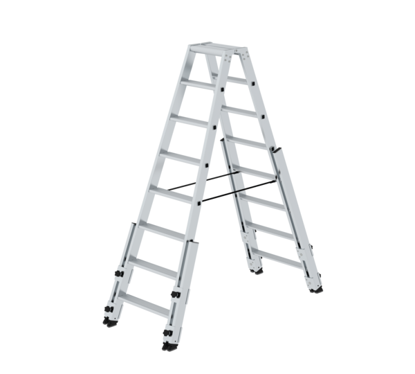 Stufen-Stehleiter treppengängig 2x8 Stufen | © MUNK GmbH