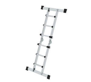 Telescopic ladder 4-section with stabiliser | © MUNK GmbH Telescopic ladder 4-sec. with stabiliser, 4x3 rgs | © MUNK GmbH