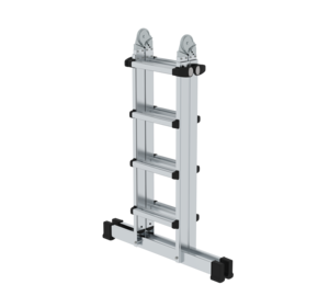 Teleskopleiter 4-teilig mit Traverse, 4x4 Sprossen | © MUNK GmbH