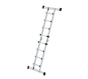 Teleskopleiter 4-teilig mit Traverse, 4x4 Sprossen | © MUNK GmbH