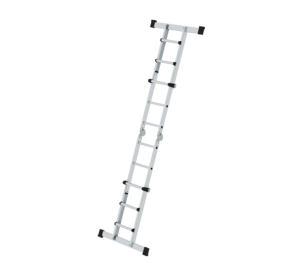 Teleskopleiter 4-teilig mit Traverse, 4x3 Sprossen | © MUNK GmbH