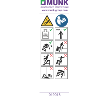 Autocollants avec consignes d'utilisation | © MUNK GmbH