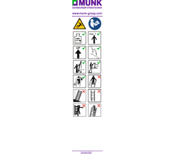 Stickers with user instructions | © MUNK GmbH
