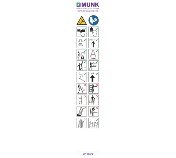 Stickers with user instructions | © MUNK GmbH