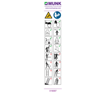 Autocollant avec instructions d’utilisation | © MUNK GmbH