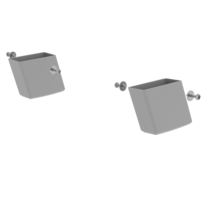 Outside shoe mtg. set for wooden ladder 60x23mm | © MUNK GmbH