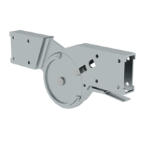 Autom. steel hinge (outer) for m-p ladder | © MUNK GmbH