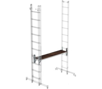 Bausatz-Arbeitsdiele zu Mehrzweckleiter 3-teilig,  | © MUNK GmbH