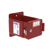 Ladder holder RAL 3000 for site profile half-cylinder | © MUNK GmbH