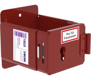 Feuerwehrleiterhalter Stufe für kundenseitigen Schließzylinder | © MUNK GmbH