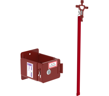 Support d'échelle de pompier Niveau verrouillable | © MUNK GmbH