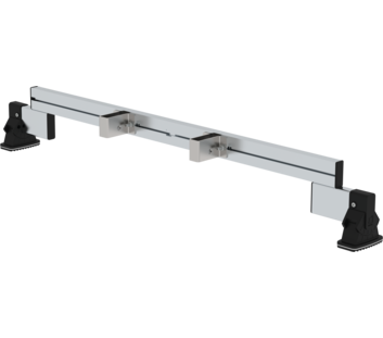 Traverse d'équipement ultérieur avec patin d'échelle nivello® Largeur 1,20 m | © MUNK GmbH