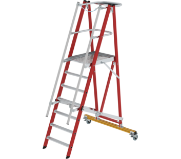 Platform ladder, GRP/alu, folding/mobile, 7 steps | © MUNK GmbH