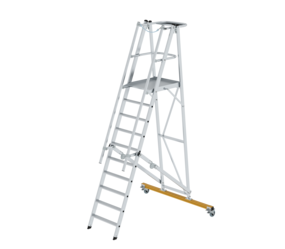 Platform ladder, folding and mobile, 10 steps | © MUNK GmbH