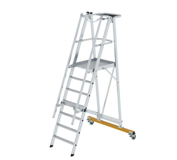 Plattformleiter klappbar und fahrbar, 7 Stufen | © MUNK GmbH