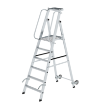 Platform ladder with castors and handle , 6 st | © MUNK GmbH