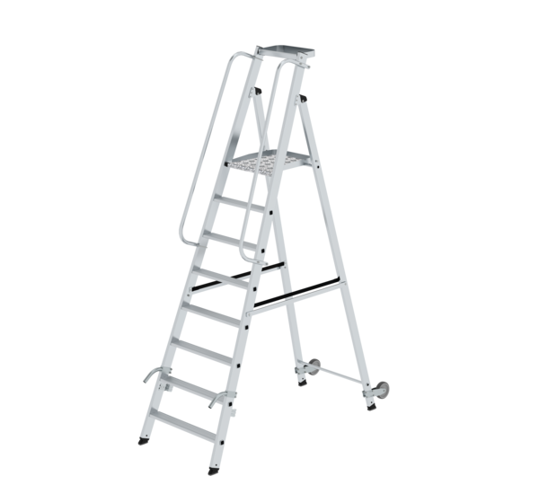 Plattformleiter mit Rollen und Griff | © MUNK GmbH Plattformleiter mit Rollen und Griff, 8 Stufen | © MUNK GmbH