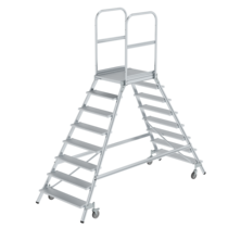 Plat.stairs,2-sid.acc. spr-load.cast. gr. alu,8 st | © MUNK GmbH