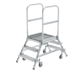 Plat.stairs,2-sid.acc. spr-load.cast.stl.grat,3 st | © MUNK GmbH