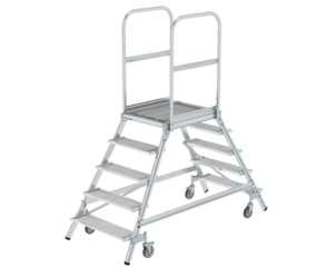 Plat.stairs,2-sid.acc. spr-load.cast.stl.grat,5 st | © MUNK GmbH