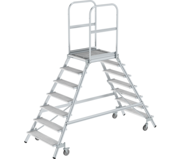 Plat.stairs,2-sid.acc. spr-load.cast.stl.grat,7 st | © MUNK GmbH