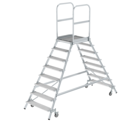 Esc. p-f 2 côtés av roul ress. caill. acier 8 mar. | © MUNK GmbH