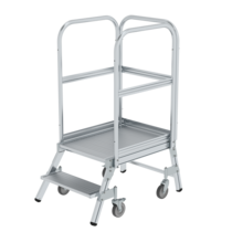 Plat.stairs,1-sid.acc. spr-load.cast. gr. alu,2 st | © MUNK GmbH