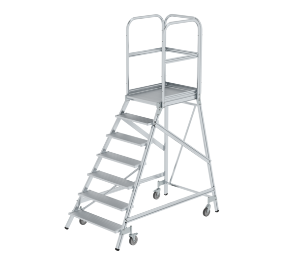 Podesttr. eins.  m. Federr. Alu ger., 7 St. | © MUNK GmbH