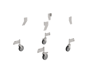 Kit d’équip. ultérieur roulettes orient. inox | © MUNK GmbH