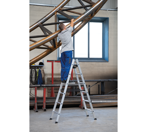 Stehl. beids. begehb. 2x6 Spr Anw m. Einhängetritt | © MUNK GmbH