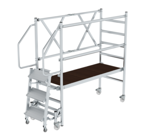 Montageplattform Workmaster Treppe eingeklappt | © MUNK GmbH