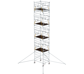 Mob. scaff SG 1,80x1,35 m w. outr. & db.pf, pfh 8,39 m | © MUNK GmbH